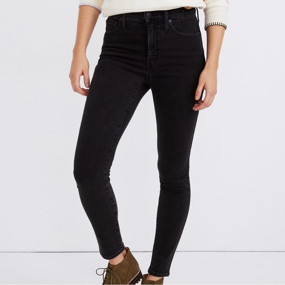 Madewell Petite 10" High-Rise Skinny Jeans in Starkey Wash